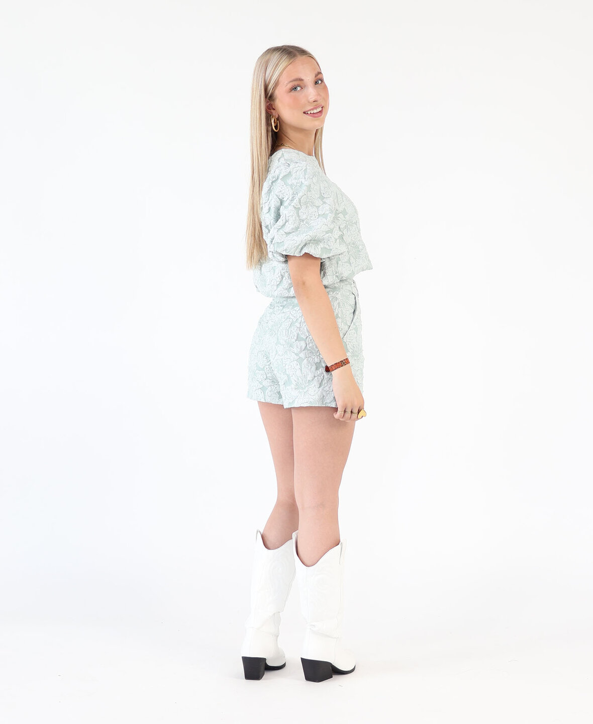 Jacquard Short Mint