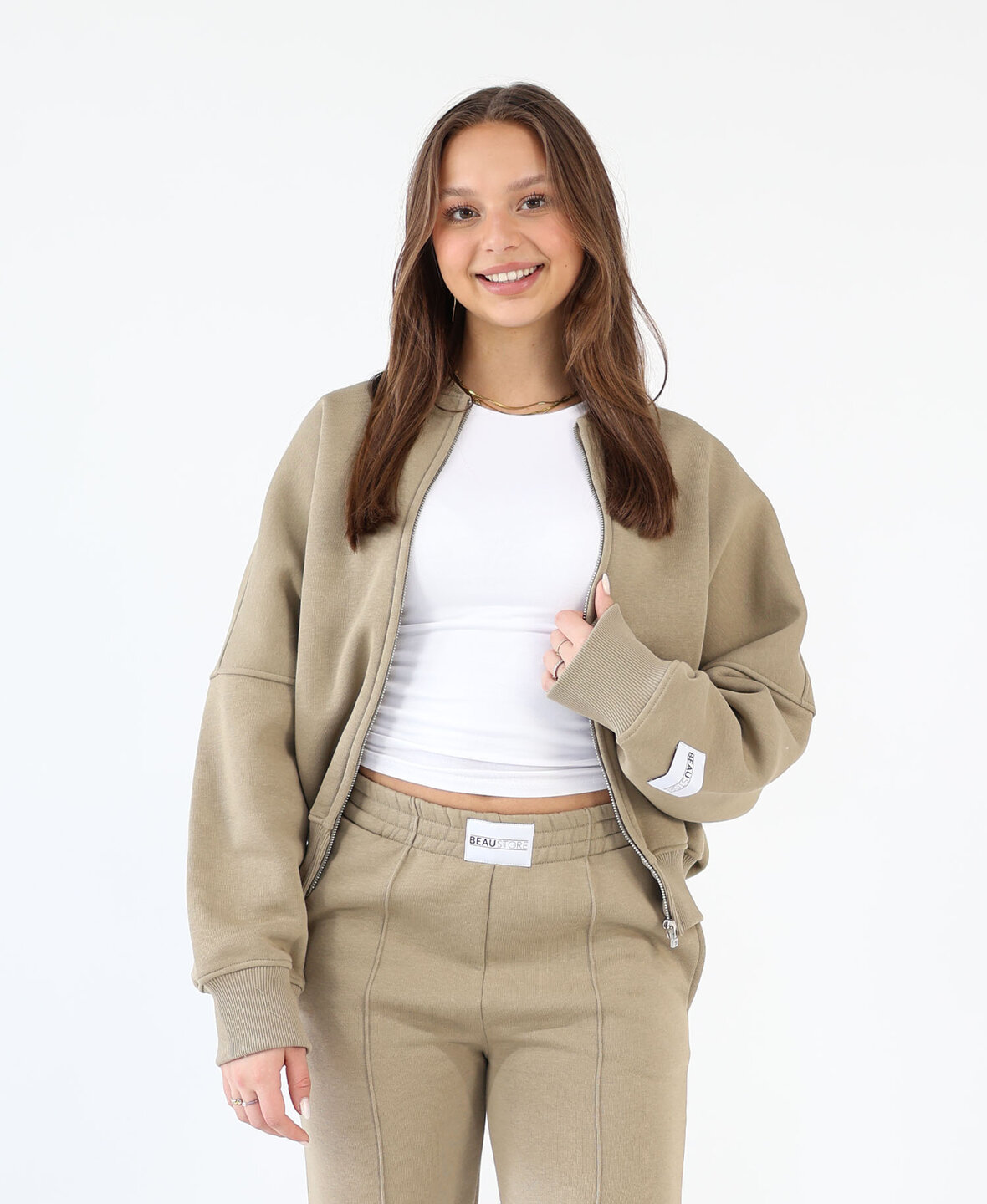 Jogging Vest Taupe