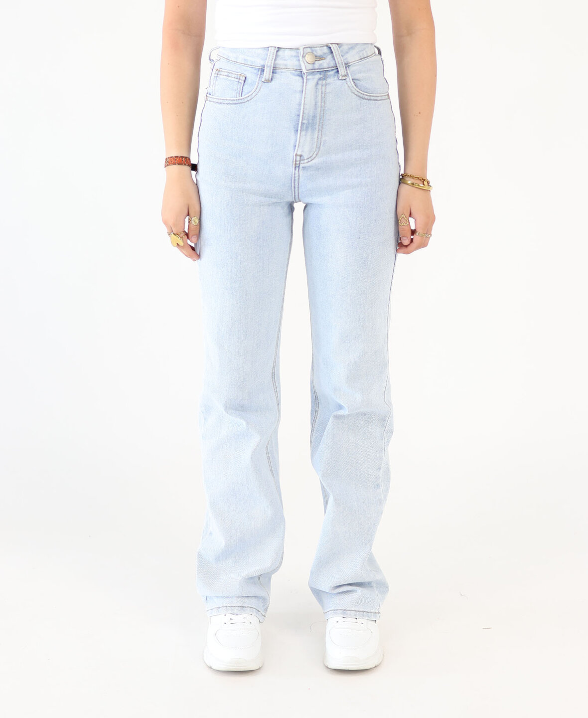 High Waist Wide Leg Bow Jeans 3175 (REGULAR)