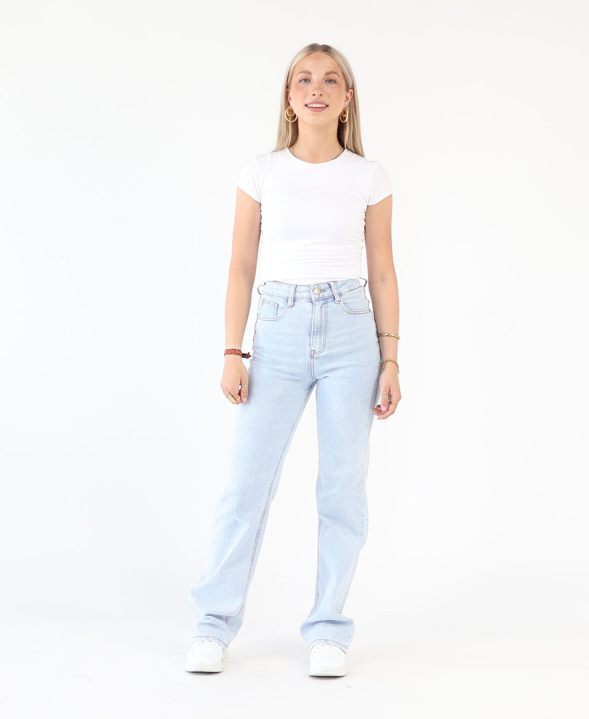 High Waist Wide Leg Bow Jeans 3175 (REGULAR)