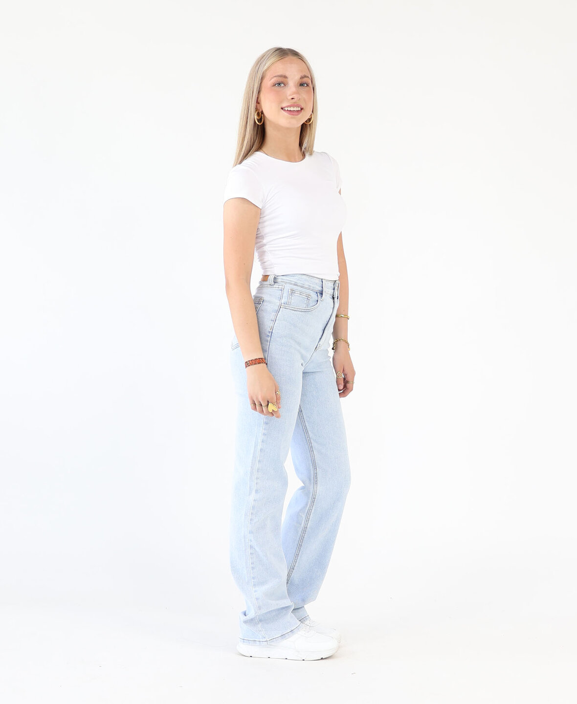 High Waist Wide Leg Bow Jeans 3175 (REGULAR)