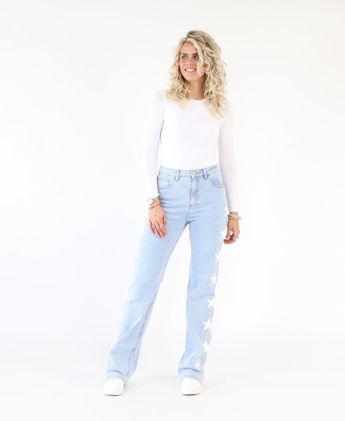 High Waist Glam Stars Wide Leg Jeans 3006-2 (TALL) (PRE ORDER 6 JUNI)