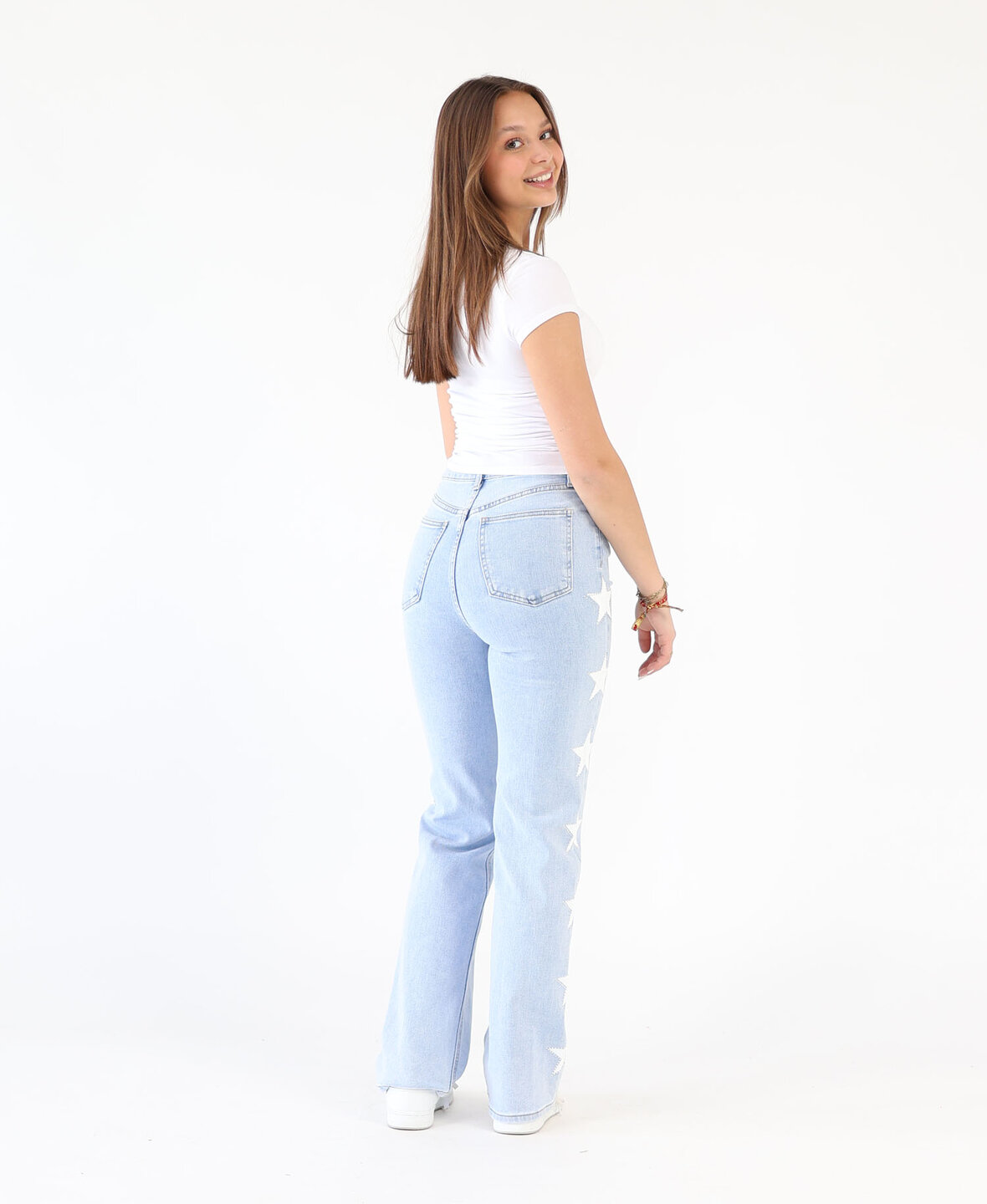 High Waist Glam Stars Wide Leg Jeans 3006-1 (REGULAR) (PRE ORDER 6 JUNI)