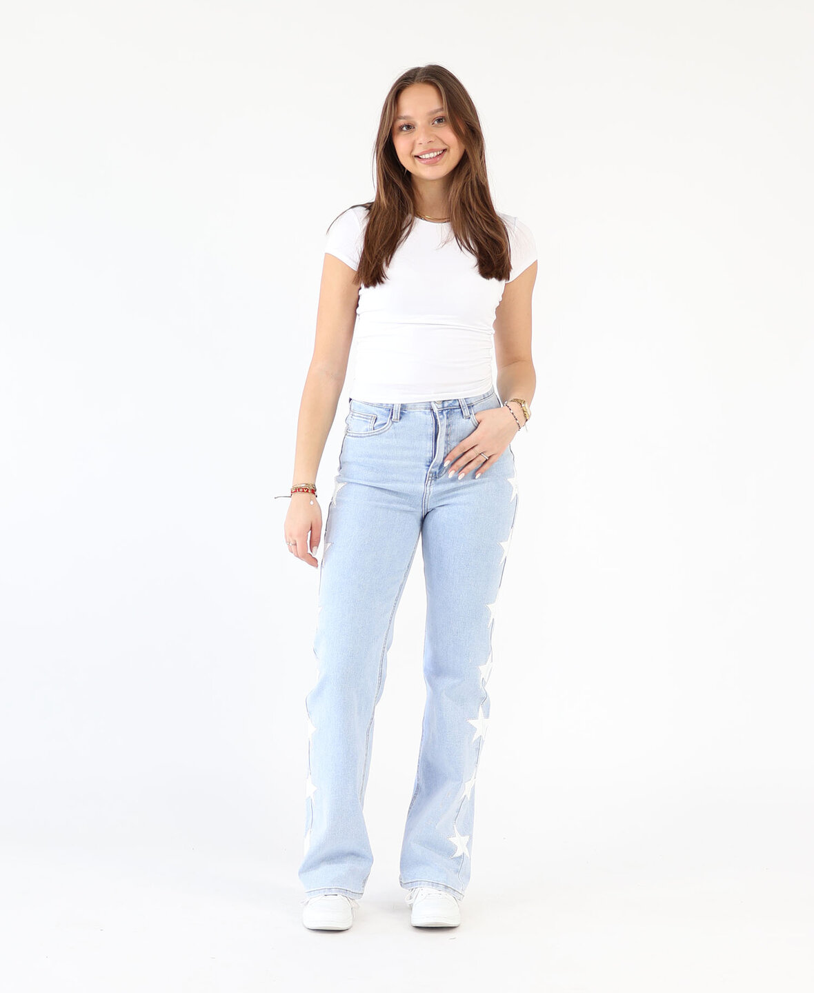 High Waist Glam Stars Wide Leg Jeans 3006-1 (REGULAR) (PRE ORDER 6 JUNI)