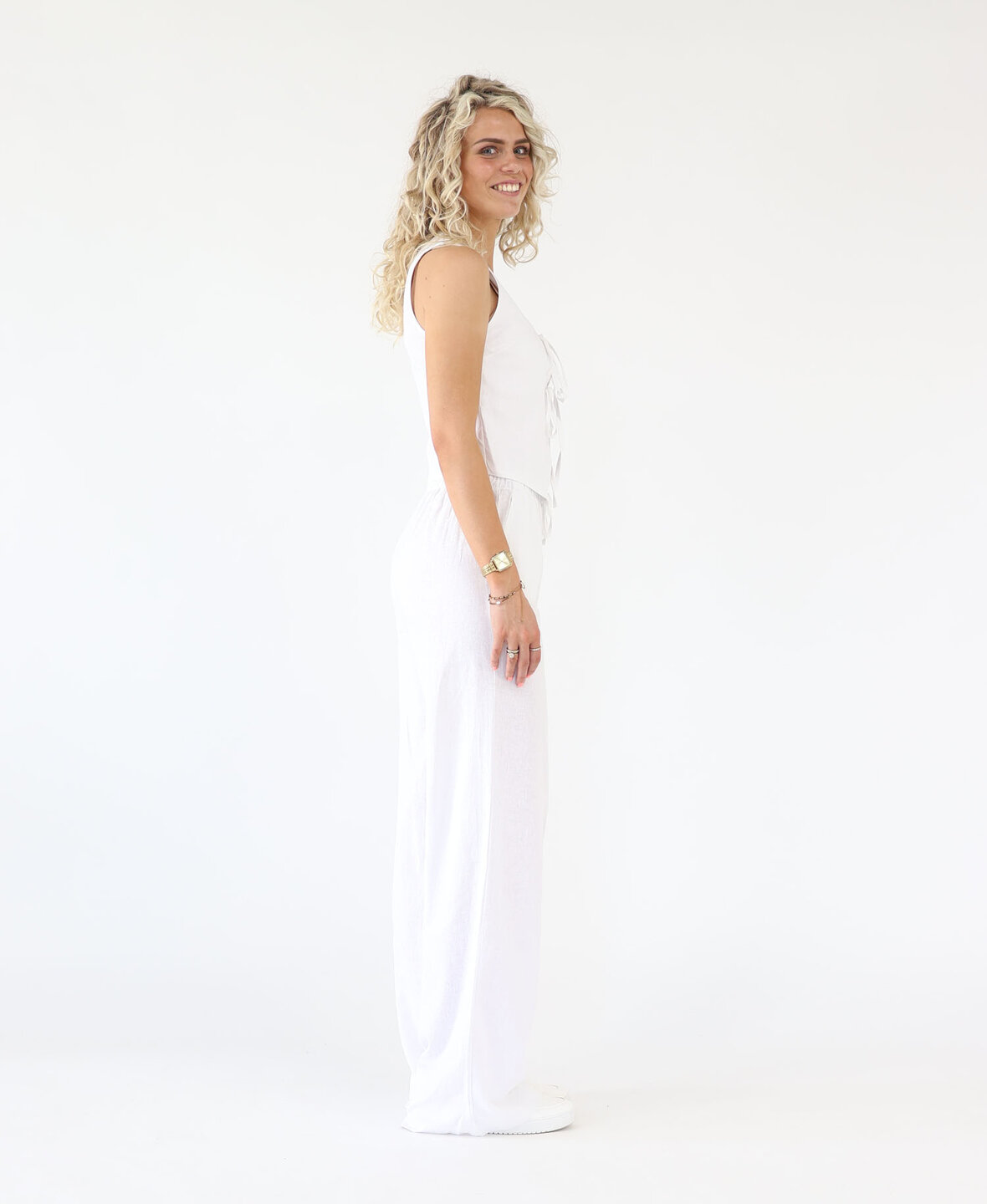 Linnen Pants White (TALL)