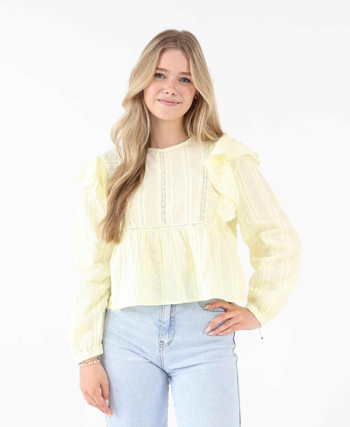 Monaco Blouse  Butter Yellow
