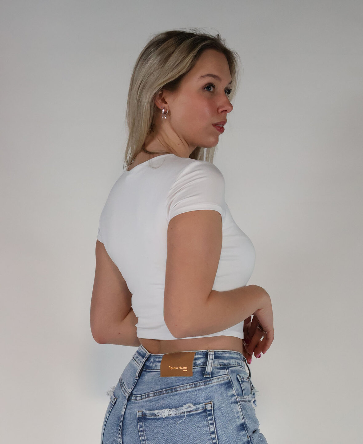 Leela Short Top White