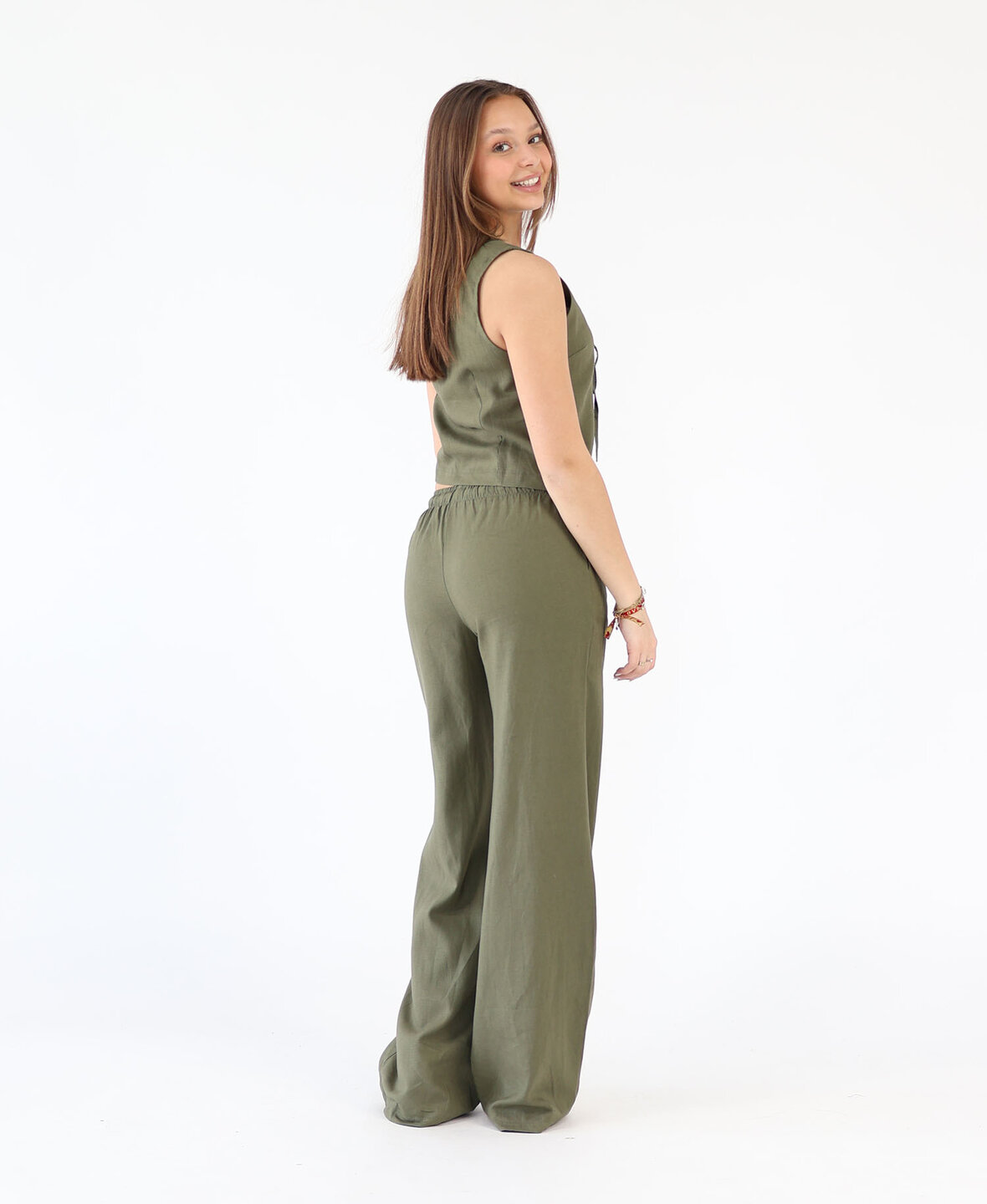 Linnen Pants Khaki (REGULAR)