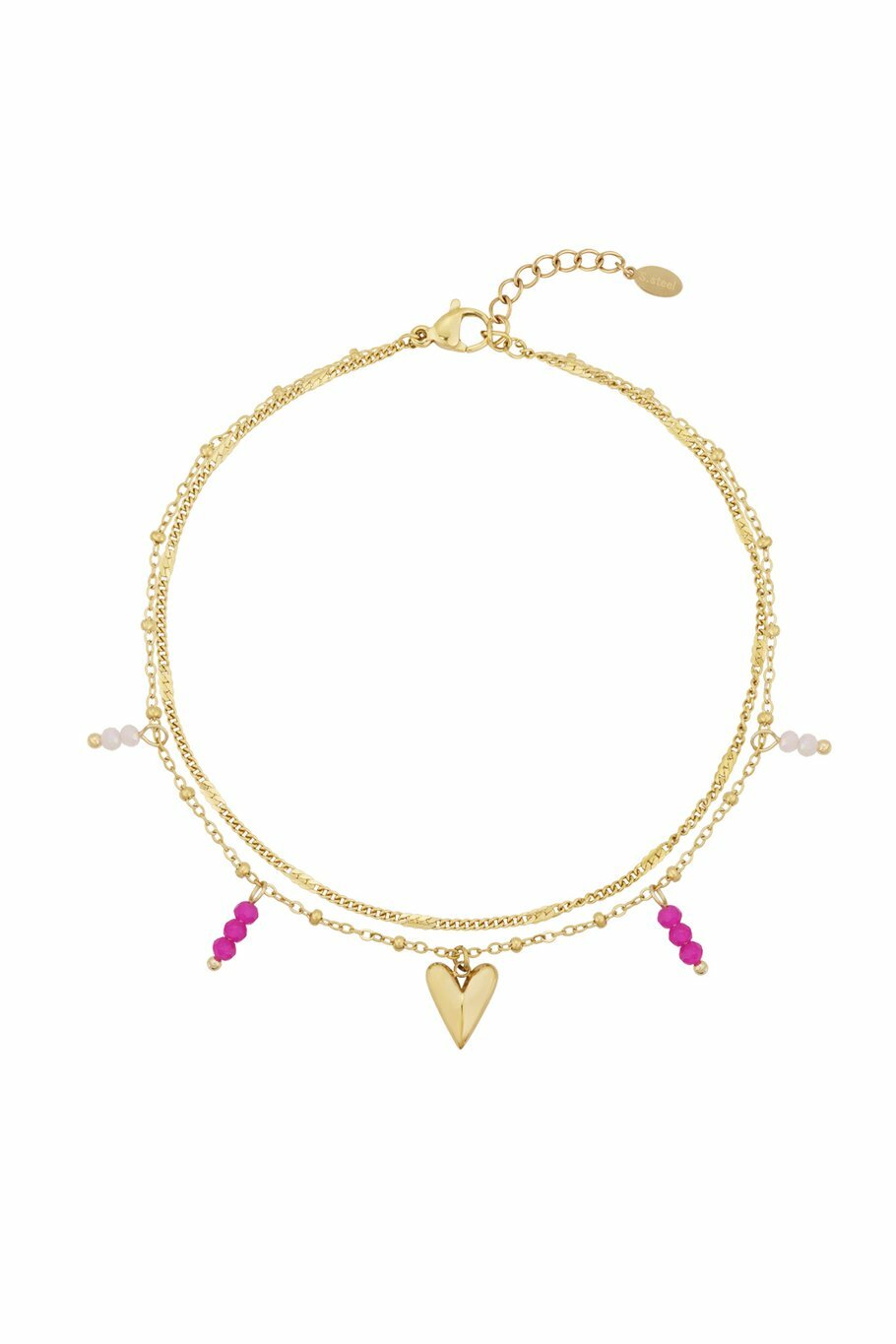 Double Love Anklet Gold