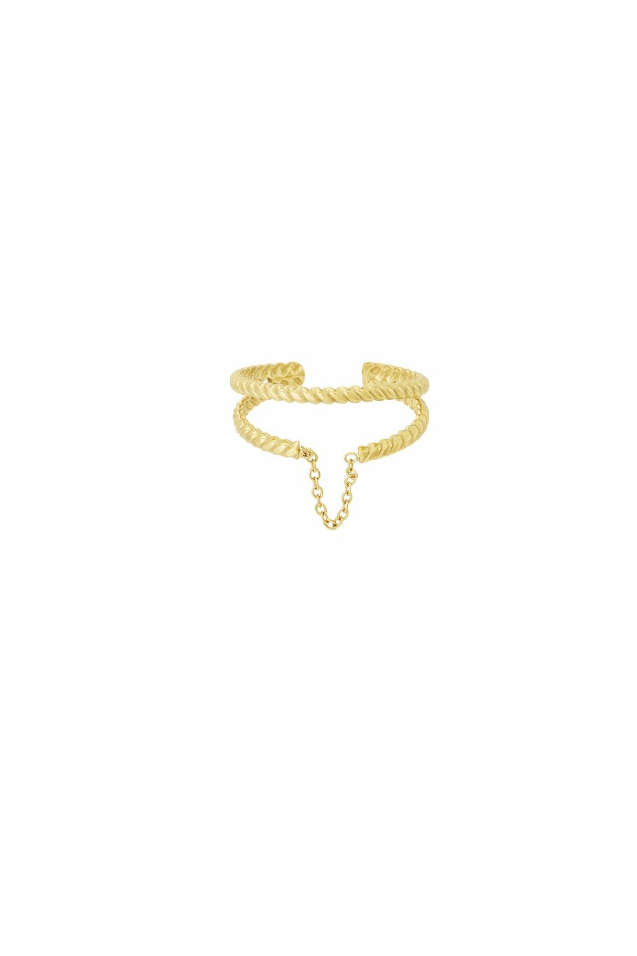 Twisted Tangle Ring Gold