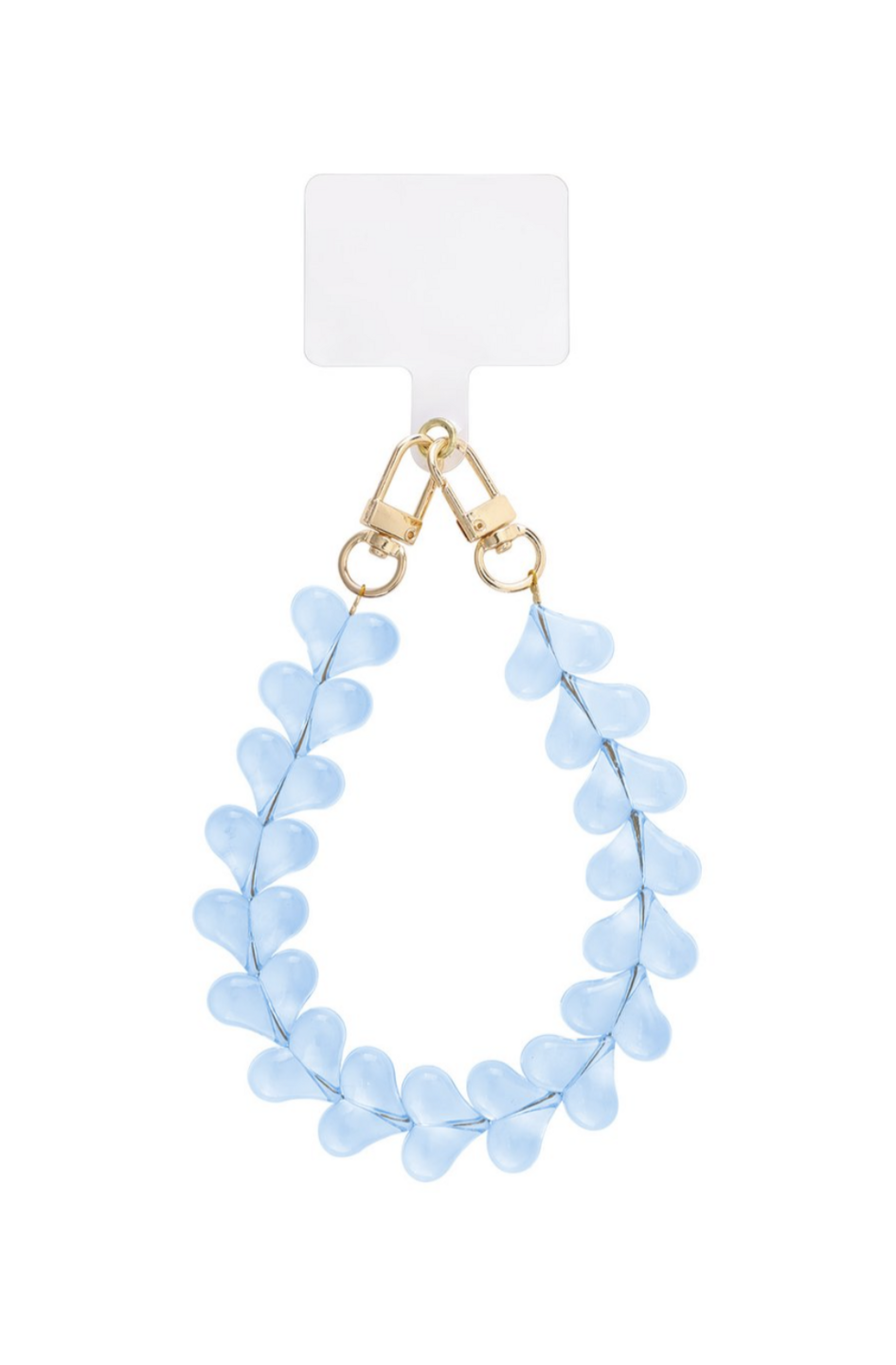 Hearts All Over Blauw Telefoonkoord