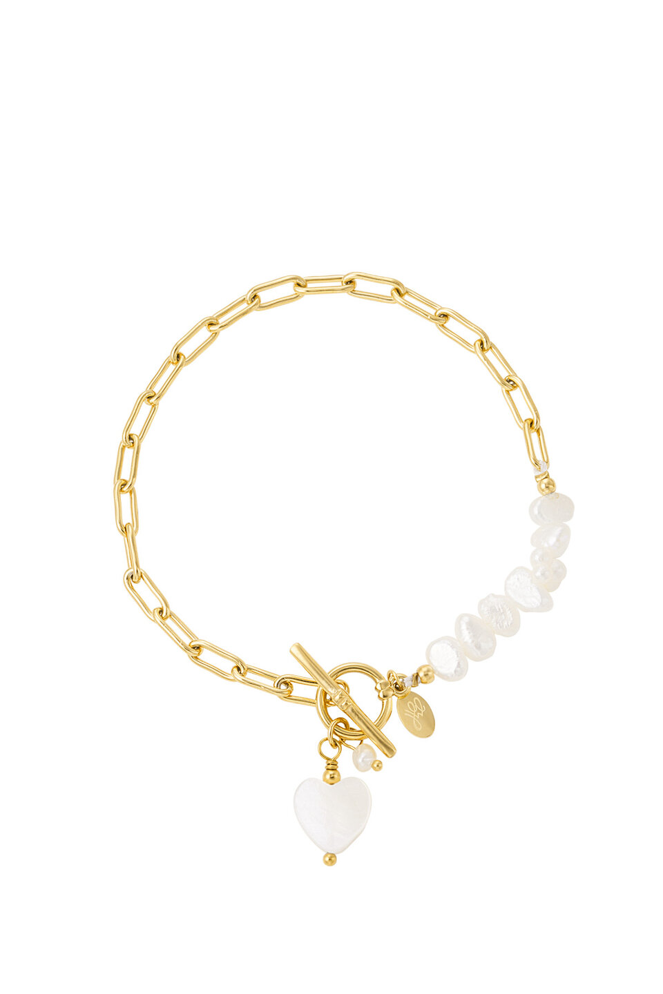 Pearl Shells Armband Goud