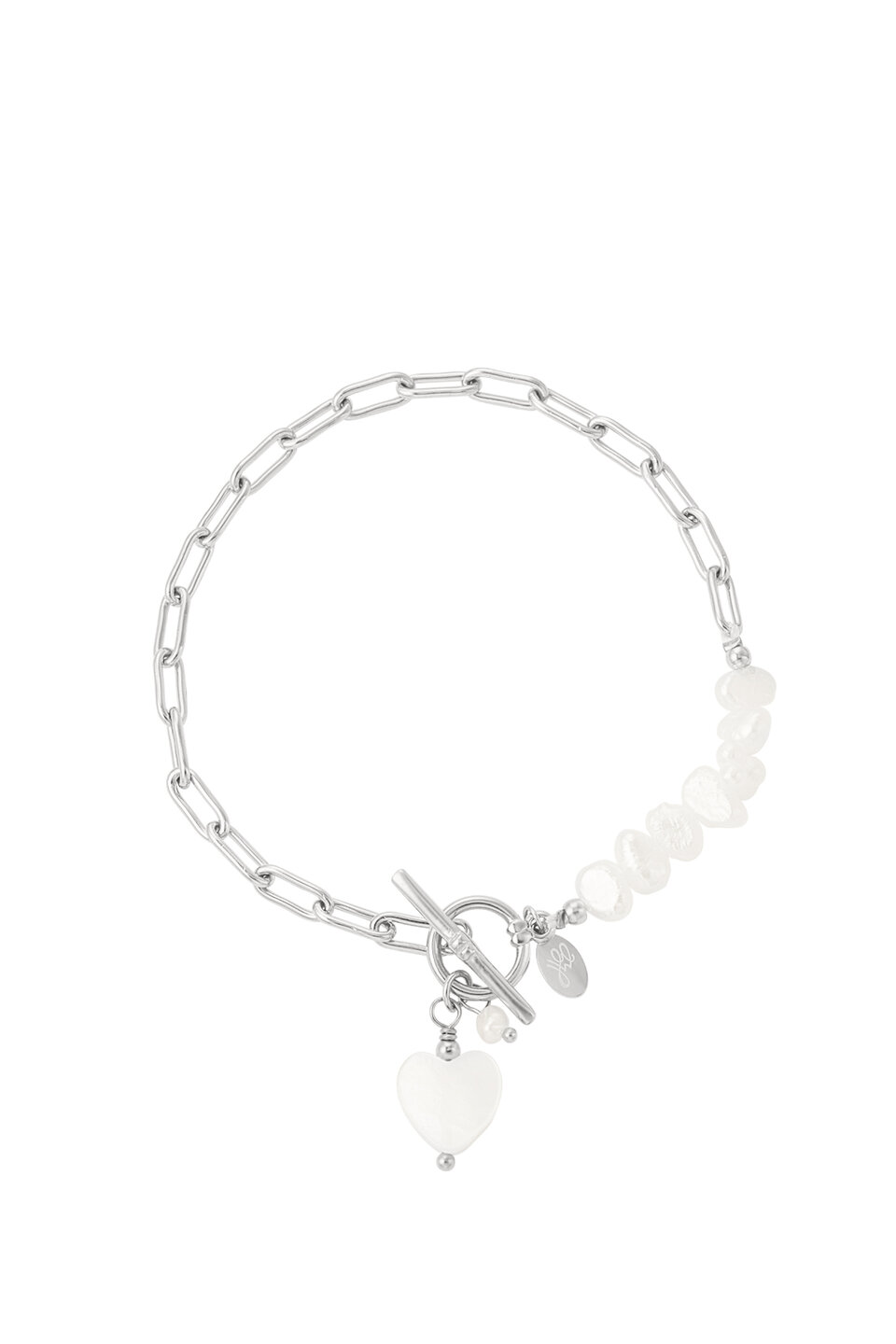 Pearl Shells Armband Zilver