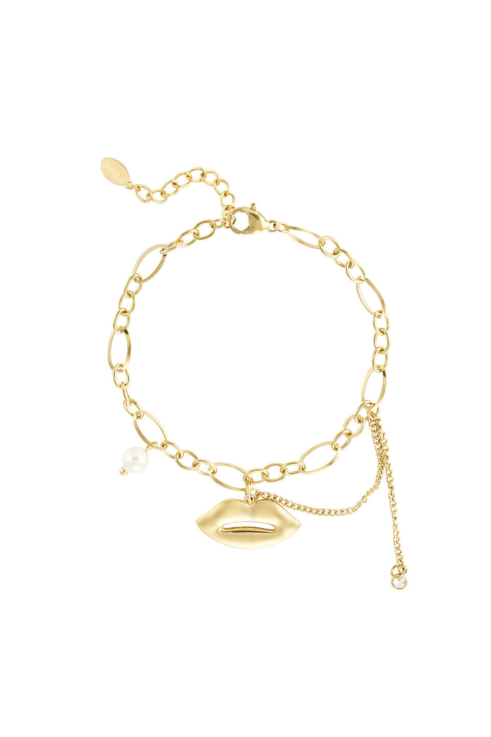 Kiss Armband Goud