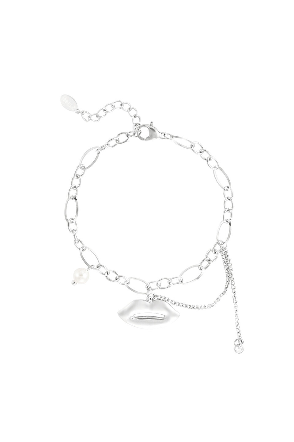 Kiss Armband Zilver