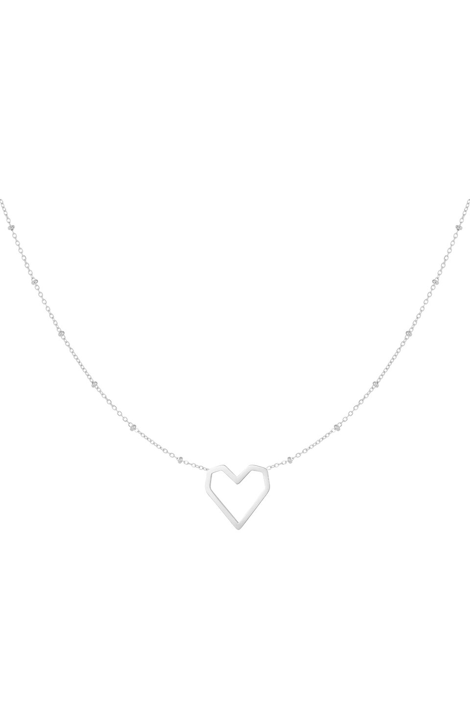Big Heart Ketting Zilver