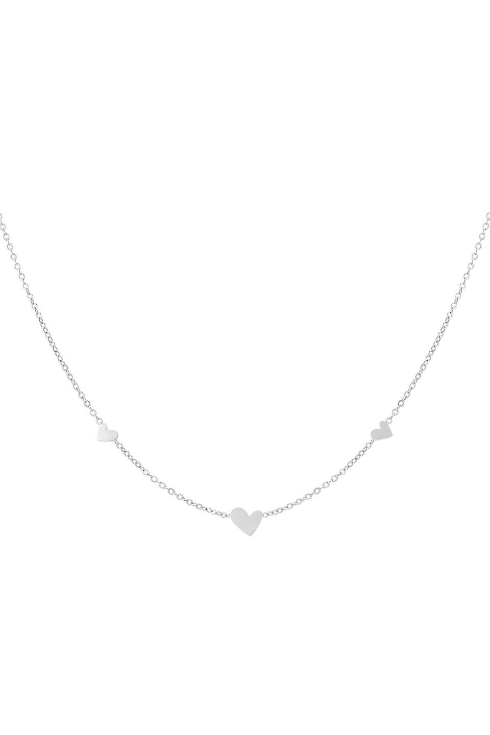 Three Heart Ketting Zilver