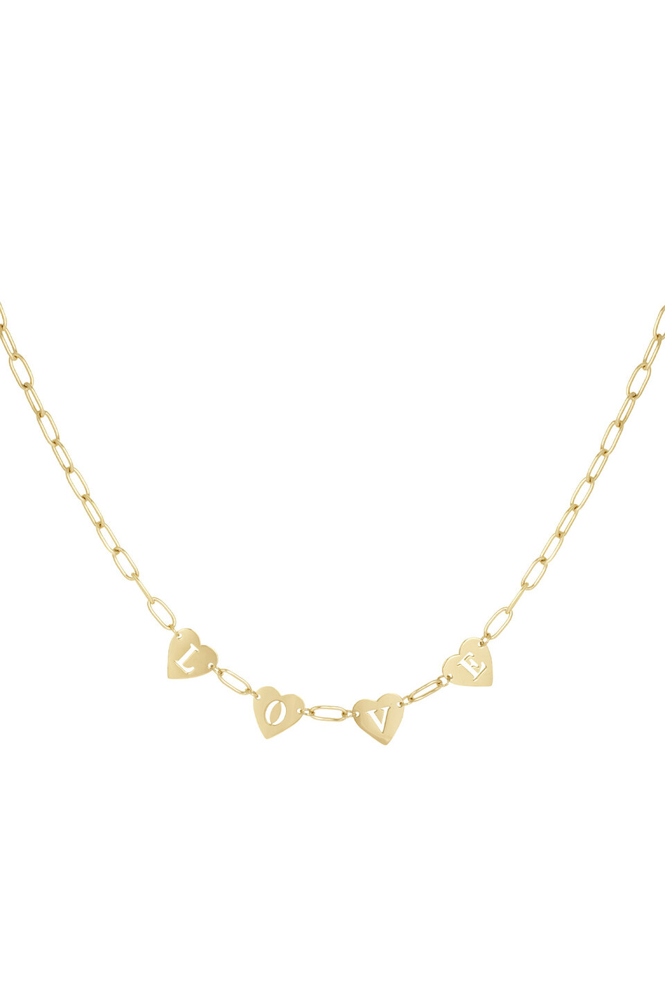 Quatro Love Ketting Goud