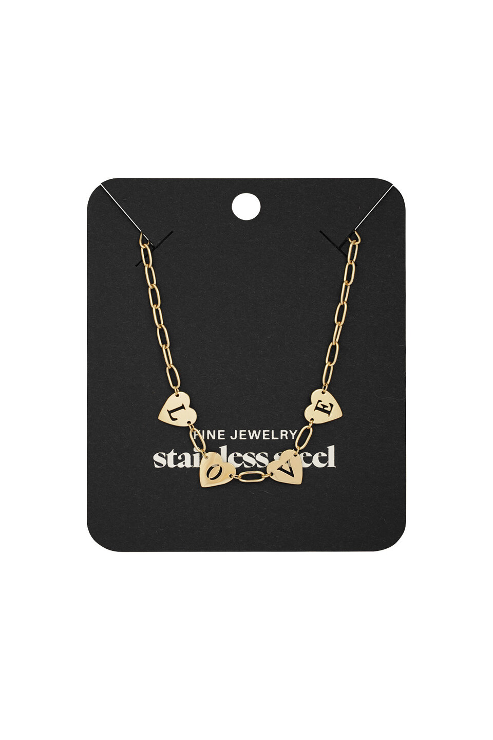 Quatro Love Ketting Goud