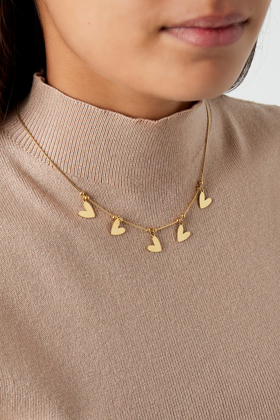 Heart To Heart Ketting Goud