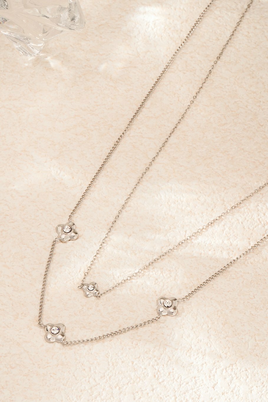 Flowery Ketting Zilver