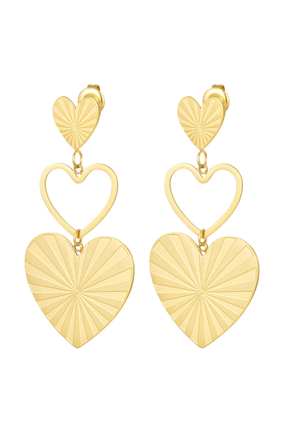 Statement Love Oorbellen Goud