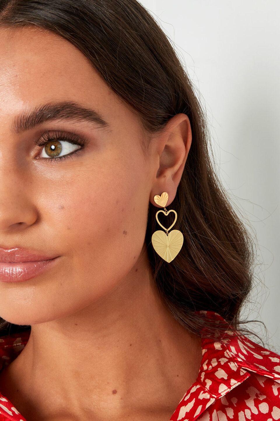 Statement Love Oorbellen Goud