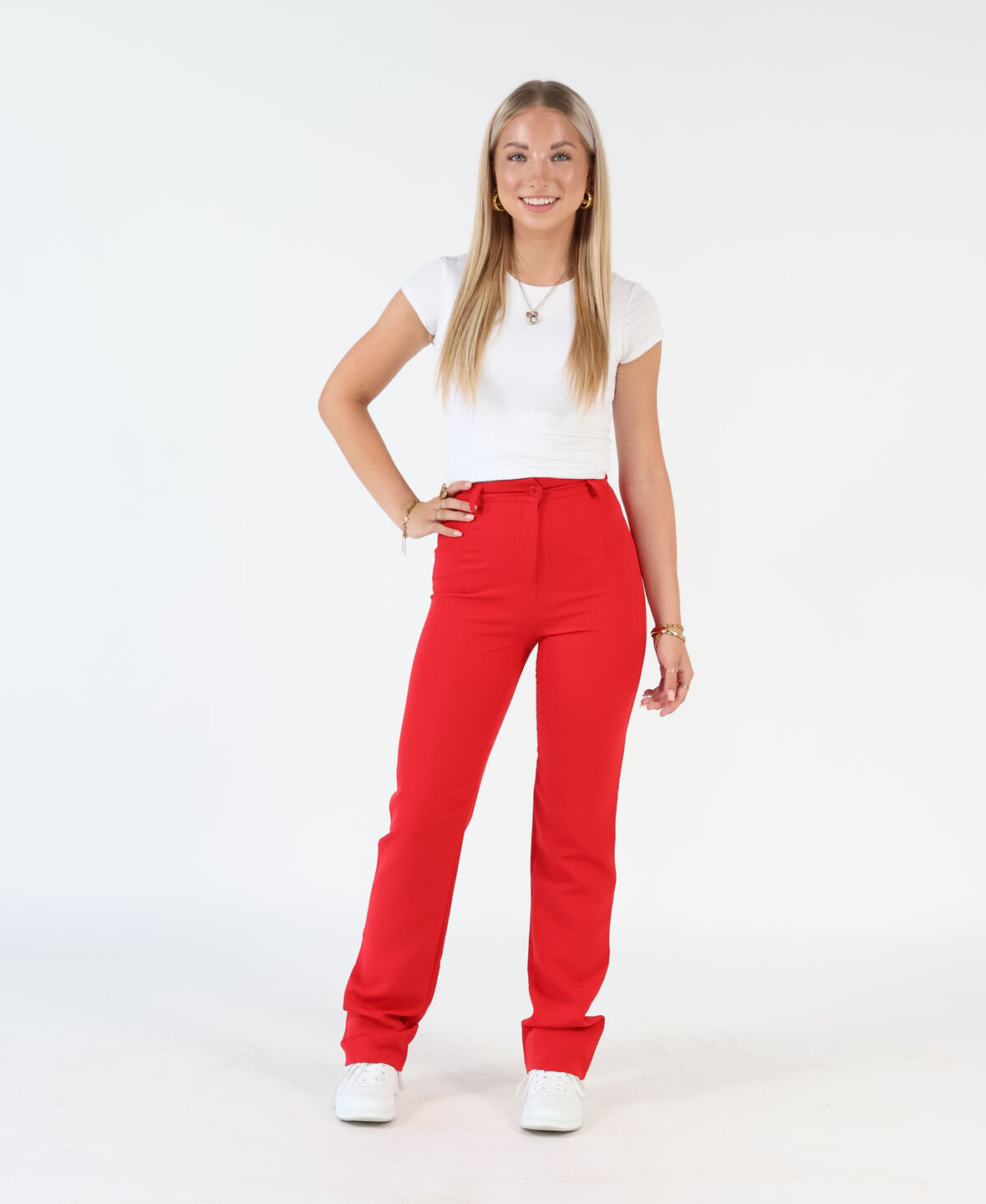 Sanne Pants Red