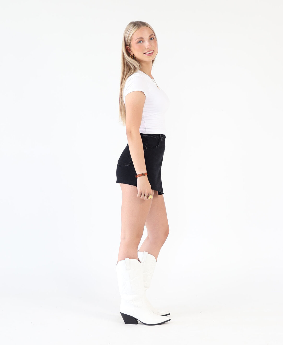 Denim Jeans Skort Black 3182
