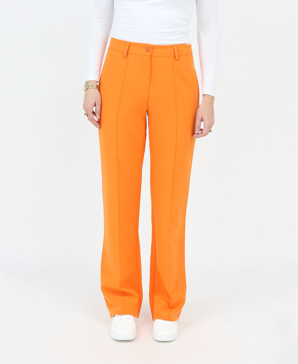 Sanne Stripe Pants Orange  (TALL)