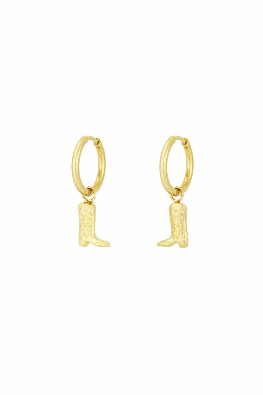Cowgirl Boots Oorbellen Goud