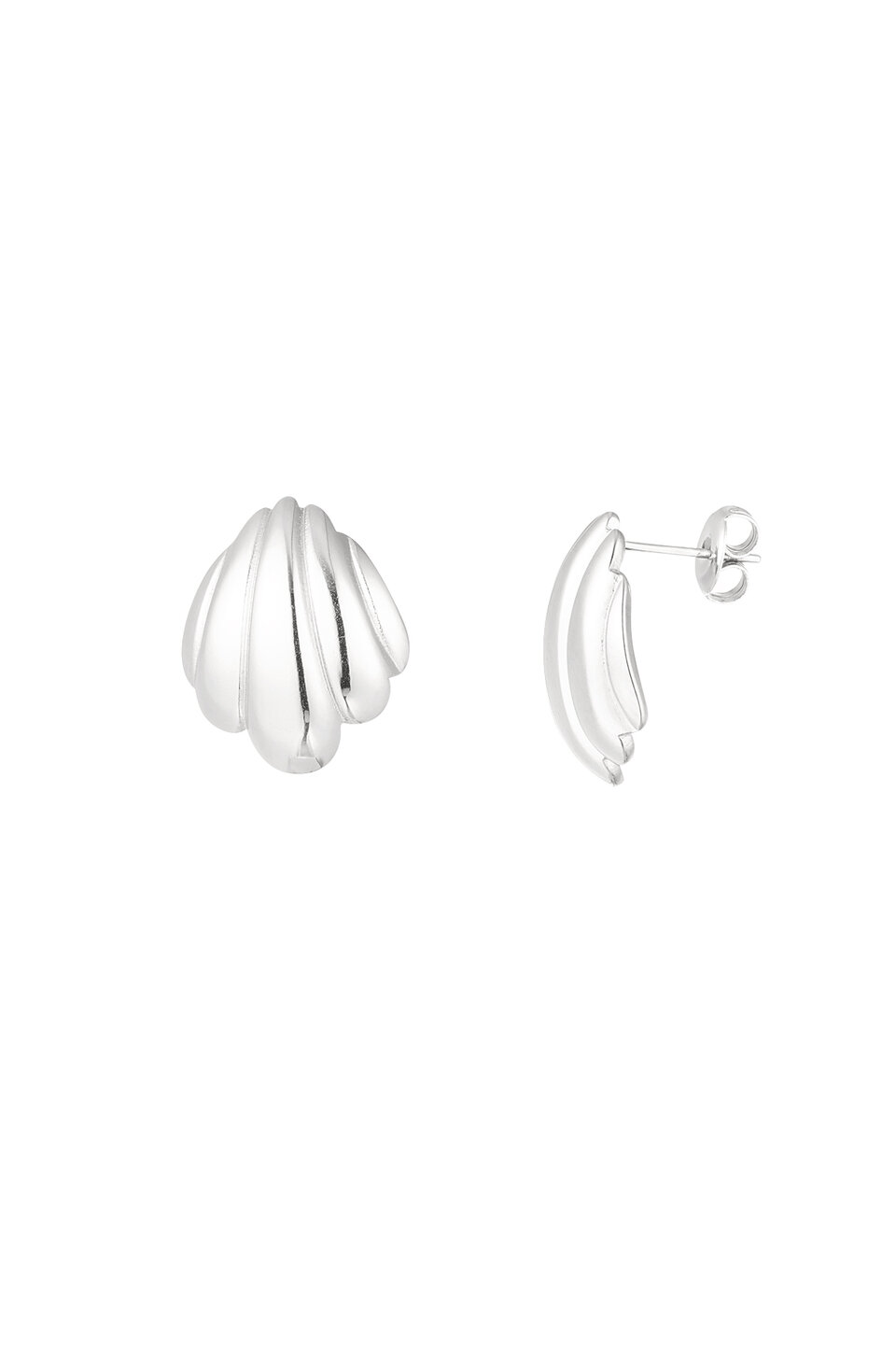 Oorbellen Shell Zilver