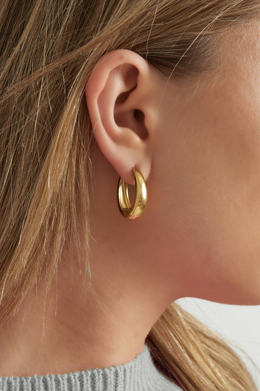 Classy Hoops Oorbellen Zilver