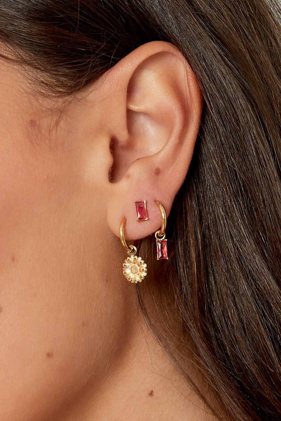 Classy Sparkle Stud Oorbellen Goud