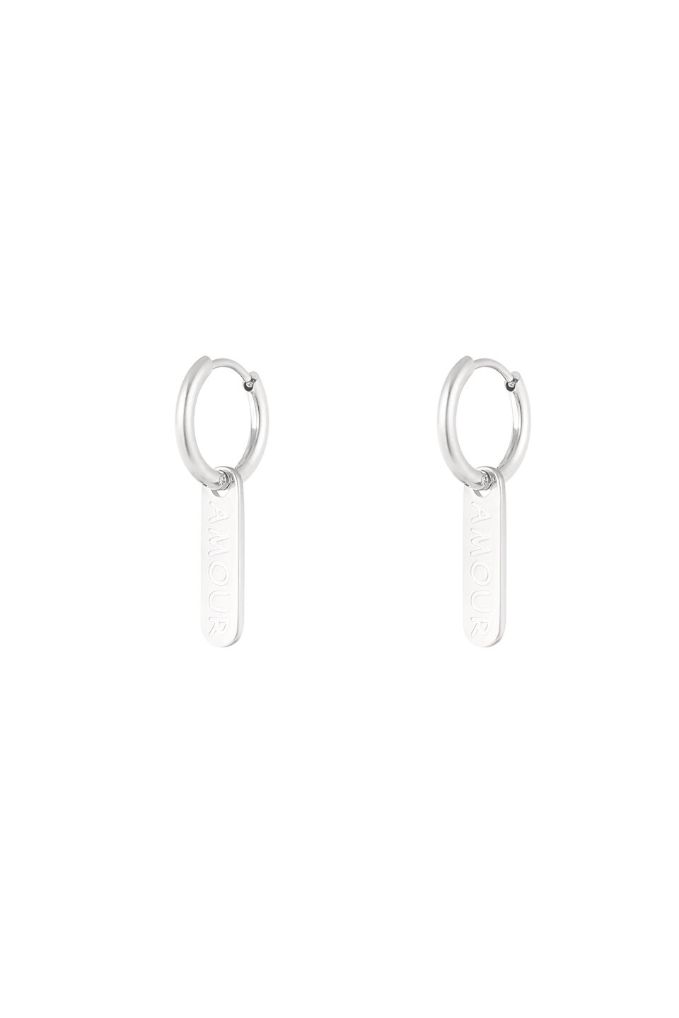 Amour Oorbellen Zilver