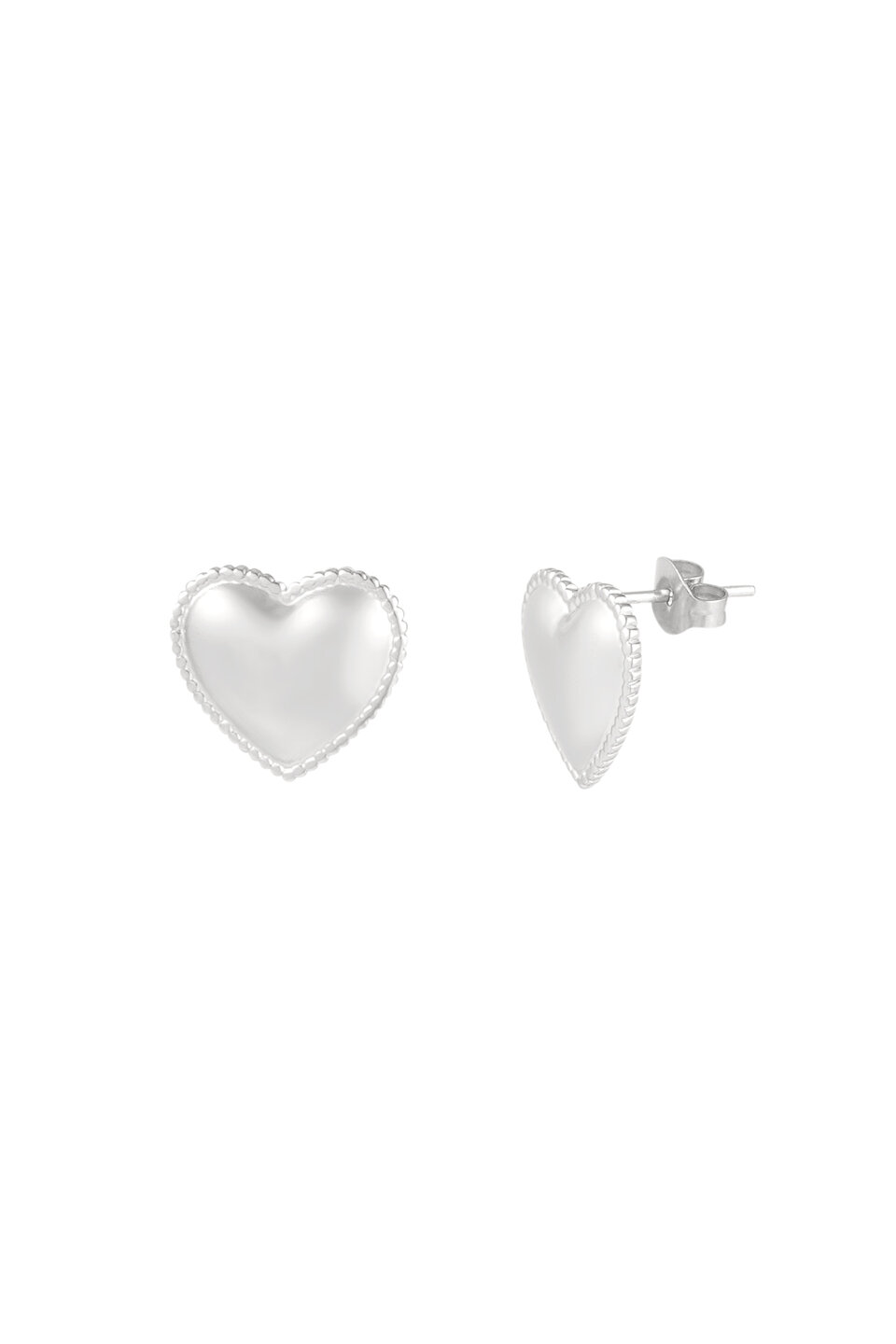 Small Hearts Studs Oorbellen Zilver