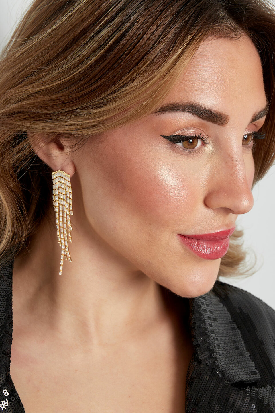 Sparkly Love Oorbellen Zilver