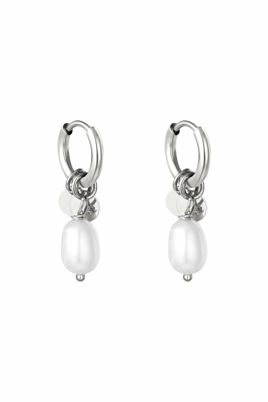 Pearl Drops Oorbellen Zilver