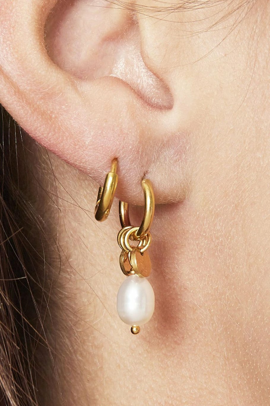 Pearl Drops Oorbellen Zilver