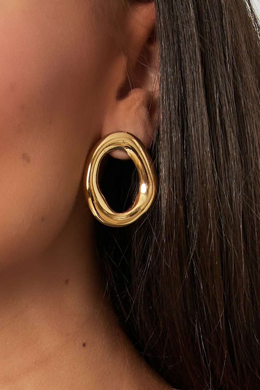 Oasis Oval Oorbellen Goud