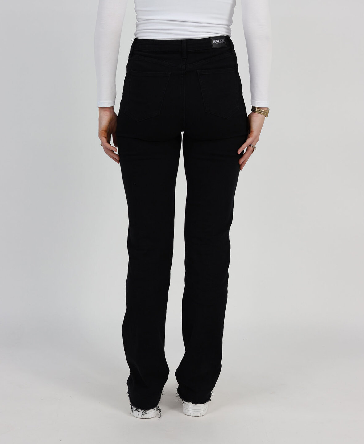 High Waist Straight Leg Jeans 2179/2160 Black (TALL)