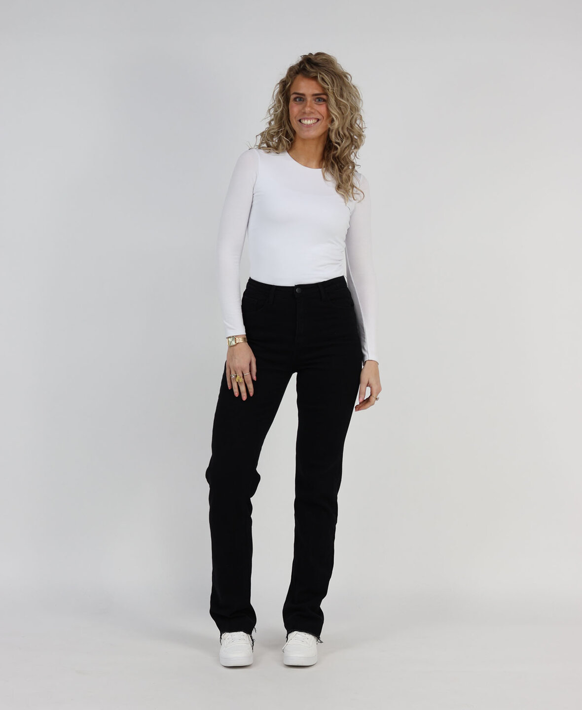 High Waist Straight Leg Jeans 2179/2160 Black (TALL)
