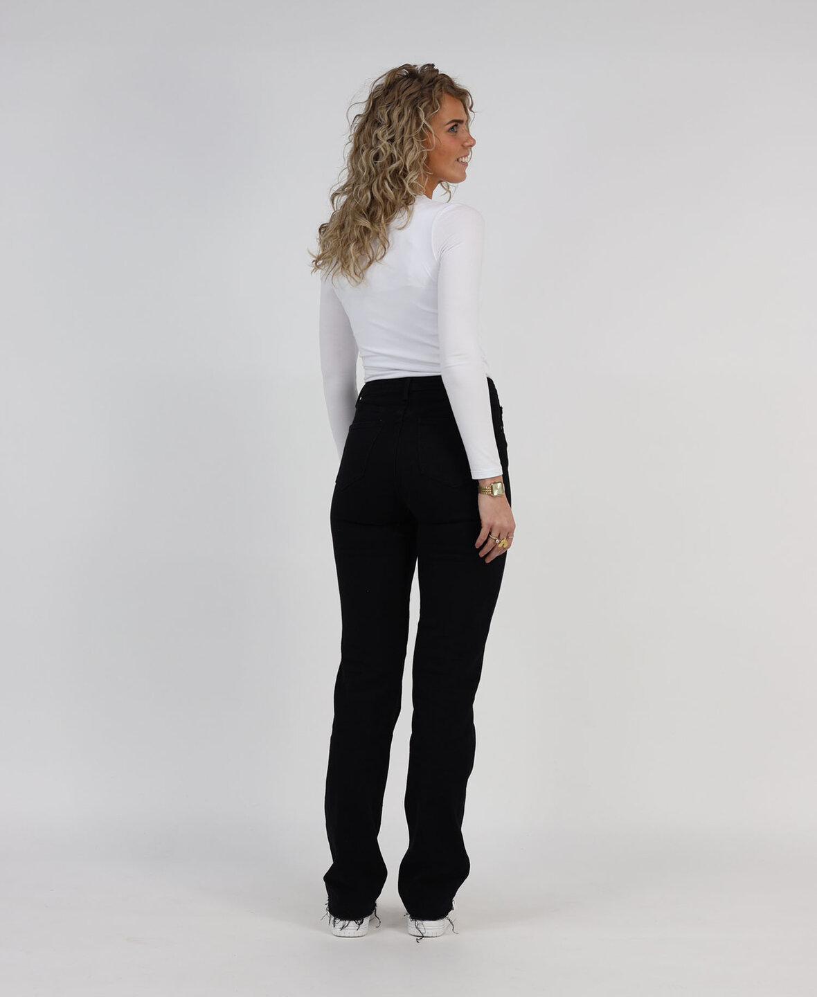 High Waist Straight Leg Jeans 2179/2160 Black (TALL)