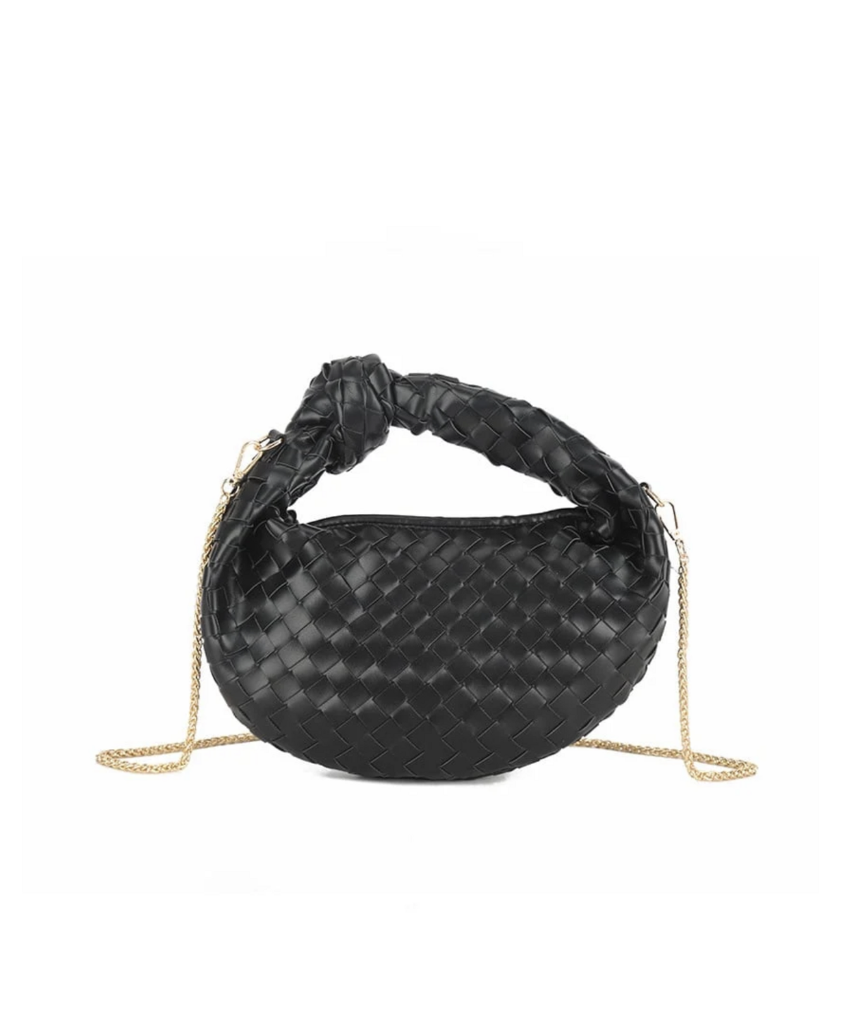 Knotted Tas Zwart