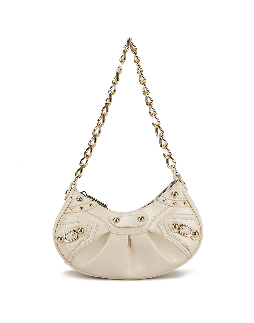 Studs Details Tas Beige