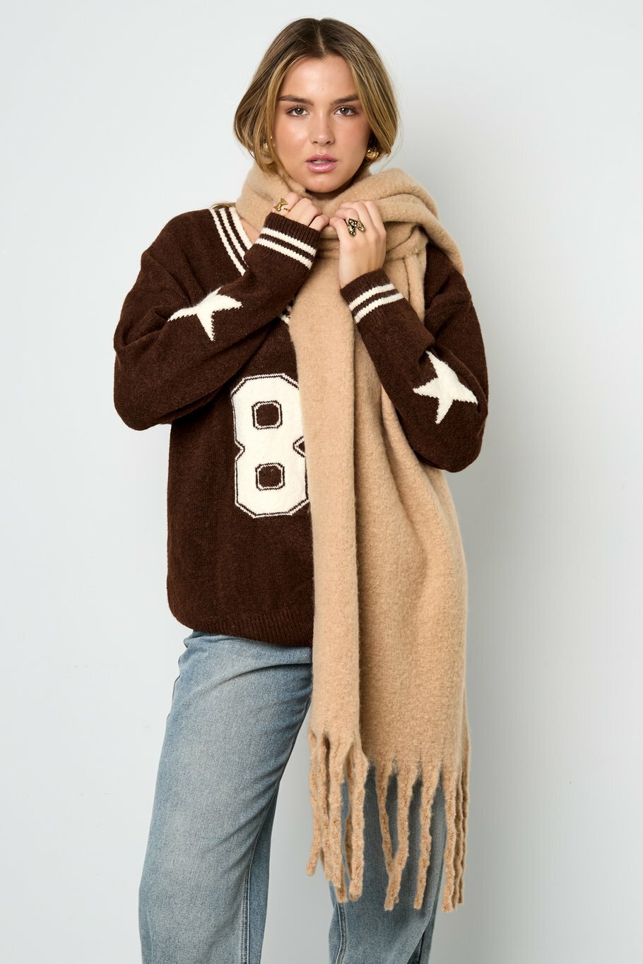 Wintersjaal Lightpink
