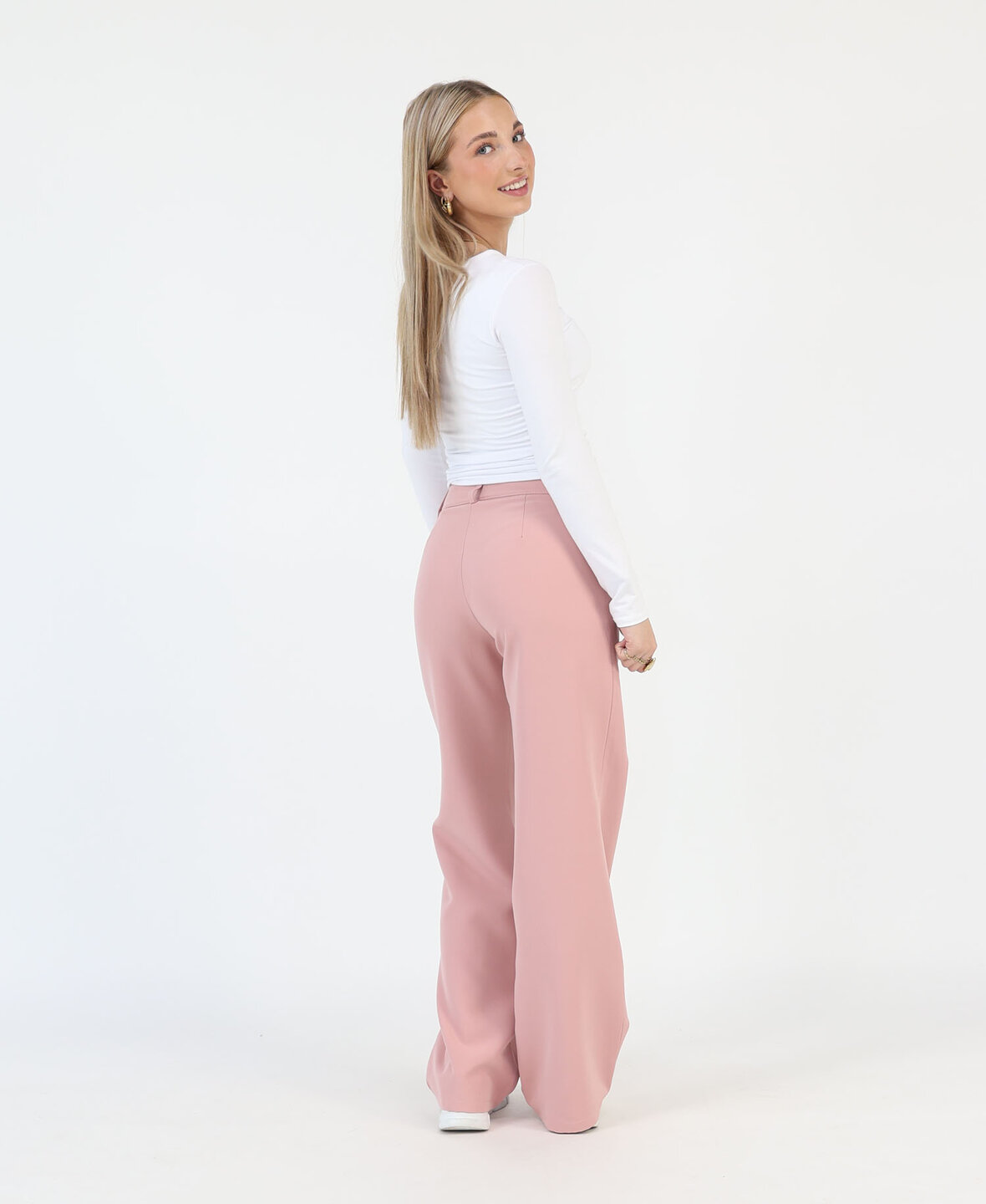 Low/Mid Waist Sanne Pants Blush (REGULAR)