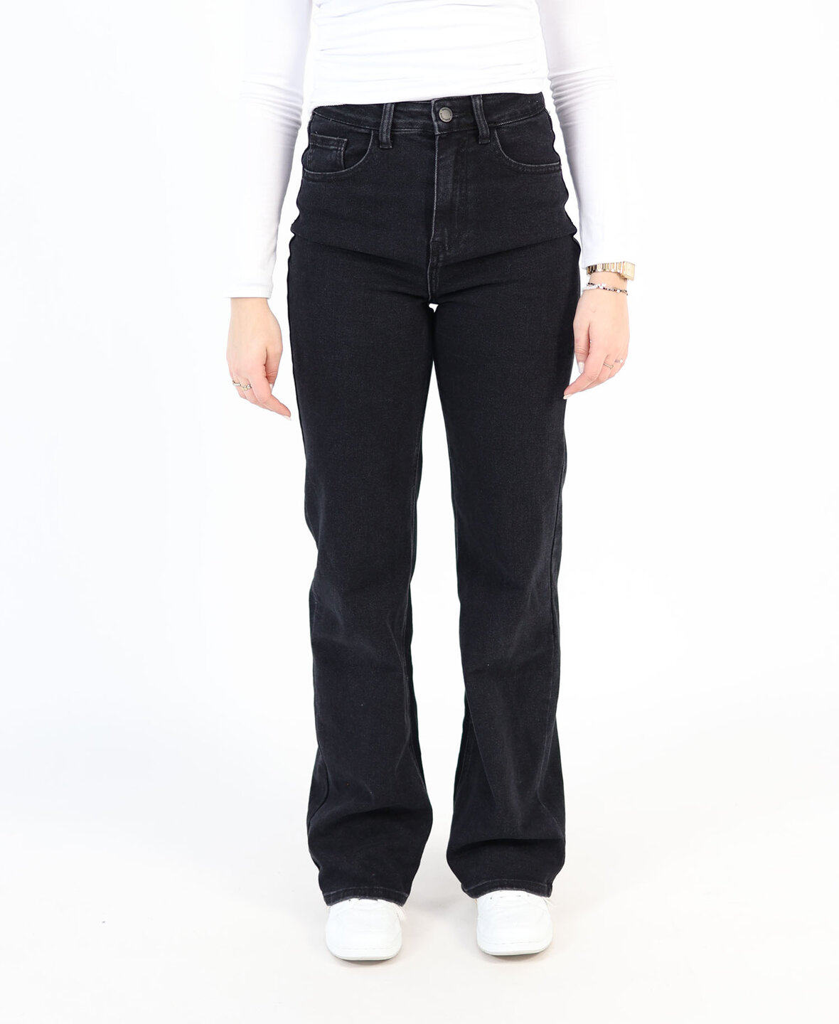 High Waist Wide Leg Jeans 2188 Black (REGULAR)
