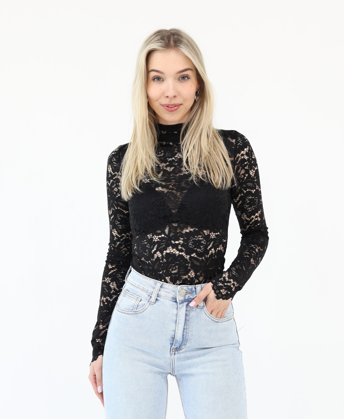 Lace Top Black