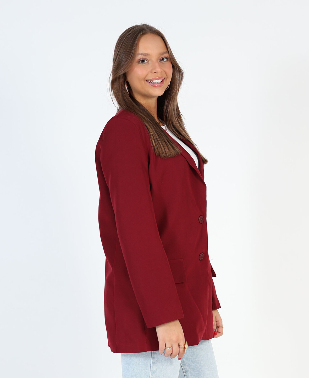 Sanne Blazer Burgundy